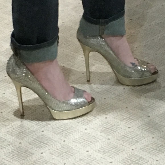 Jimmy Choo Shoes - Jimmy Choo Authentic Peep-Toe Stilettos.